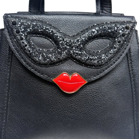 Kate Spade “Dress the Part” Mask Masquerade Small Adrien Satchel Bag | RARE - Picture 4 of 17